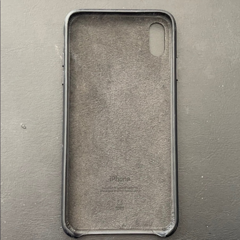 Iphone X/XS Pro Max Apple black leather case